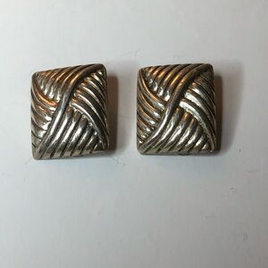 Sterling silver clip earrings